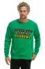 MEMBER EXCLUSIVE: NEVER STOP CHASING RAINBOWS CREW SWEATSHIRT - KELLY GREEN (Copy) sold by Aviator Nation