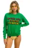 MEMBER EXCLUSIVE: NEVER STOP CHASING RAINBOWS CREW SWEATSHIRT - KELLY GREEN (Copy) sold by Aviator Nation