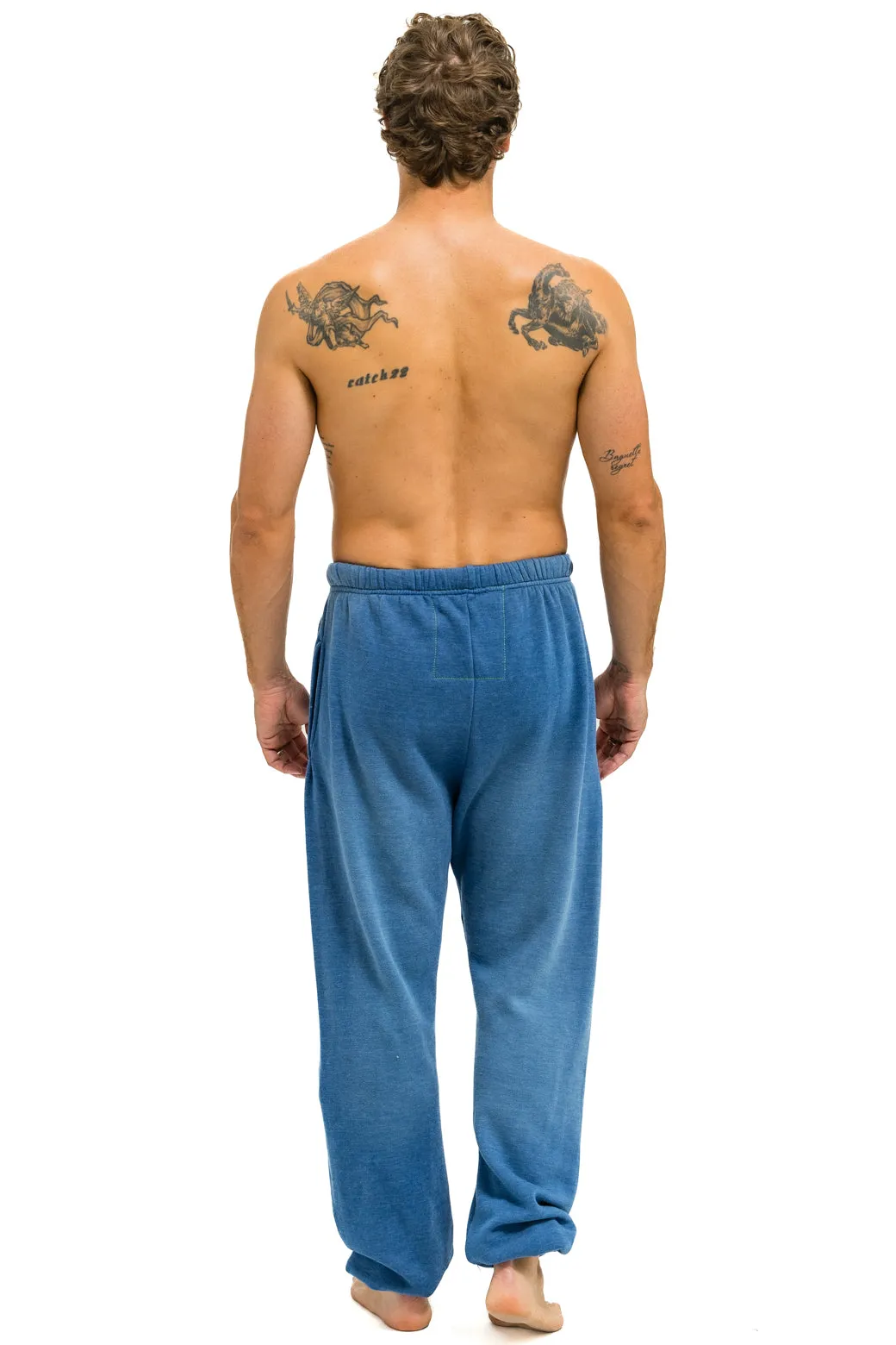 VINTAGE LOGO SWEATPANTS - FADED WATER sold by Aviator Nation product image thumbnail 3