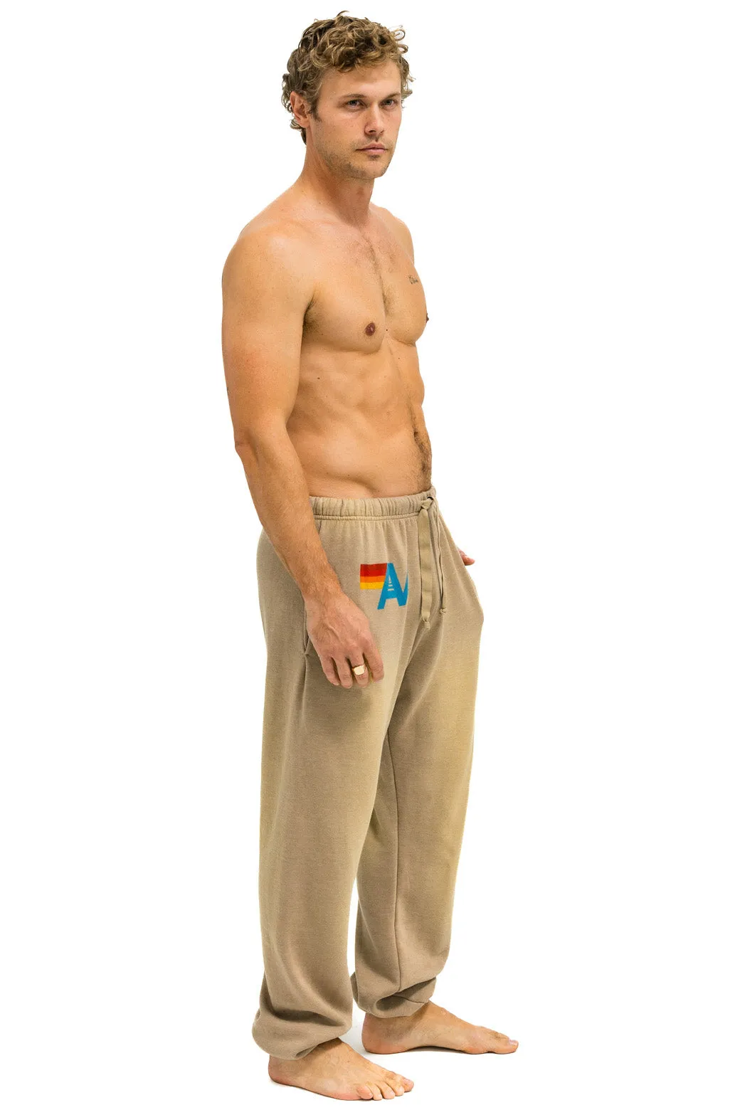 VINTAGE LOGO SWEATPANTS - FADED TAN sold by Aviator Nation product image thumbnail 2
