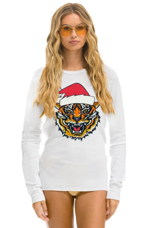 SANTA TIGER THERMAL - WHITE sold by Aviator Nation