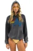 VINTAGE LOGO RELAXED PULLOVER HOODIE - FADED SMOKE sold by Aviator Nation