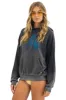 VINTAGE LOGO RELAXED PULLOVER HOODIE - FADED SMOKE sold by Aviator Nation
