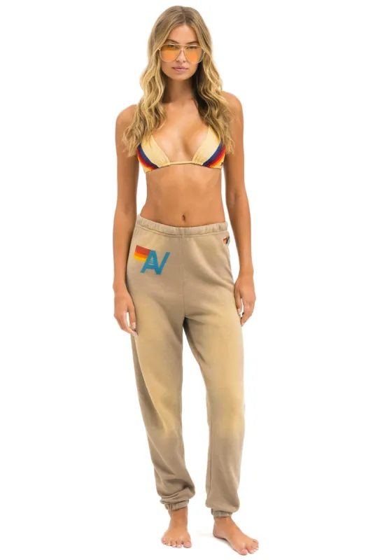 VINTAGE LOGO SWEATPANTS - FADED TAN sold by Aviator Nation