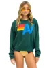 LOGO RELAXED CREW SWEATSHIRT - FOREST sold by Aviator Nation