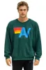 LOGO RELAXED CREW SWEATSHIRT - FOREST sold by Aviator Nation