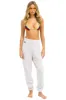 5 STRIPE SWEATPANTS - DOVE // WHITE // GREY sold by Aviator Nation