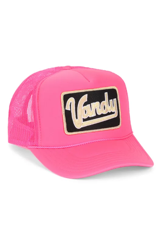 VANDERBILT VINTAGE LOW RISE TRUCKER - NEON PINK sold by Aviator Nation