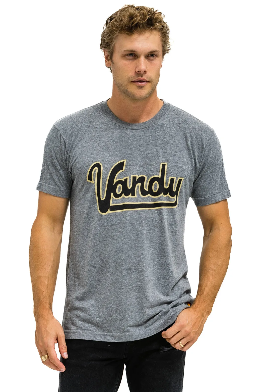 VANDERBILT COMMODORES CREW TEE SHIRT - HEATHER GREY sold by Aviator Nation product image thumbnail 3