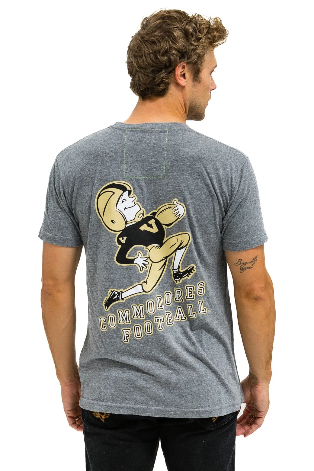 VANDERBILT COMMODORES CREW TEE SHIRT - HEATHER GREY sold by Aviator Nation product image thumbnail 4