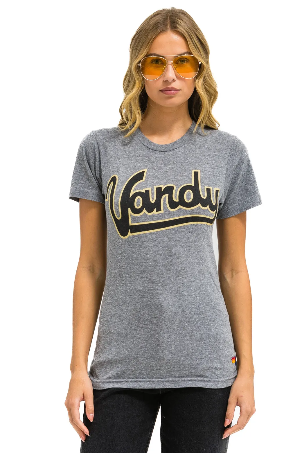 VANDERBILT COMMODORES CREW TEE SHIRT - HEATHER GREY sold by Aviator Nation product image thumbnail 5
