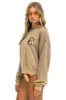 CALIFORNIA SURFER PATCH RELAXED CREW SWEATSHIRT - FADED TAN sold by Aviator Nation