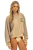 CALIFORNIA SURFER PATCH RELAXED CREW SWEATSHIRT - FADED TAN sold by Aviator Nation