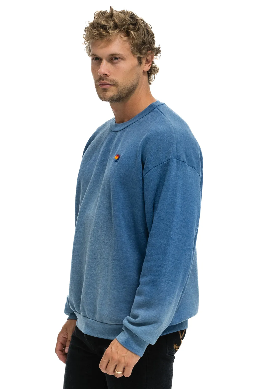 ESSENTIAL RELAXED CREW SWEATSHIRT - FADED WATER sold by Aviator Nation product image thumbnail 4