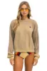 ESSENTIAL RELAXED CREW SWEATSHIRT - FADED TAN sold by Aviator Nation