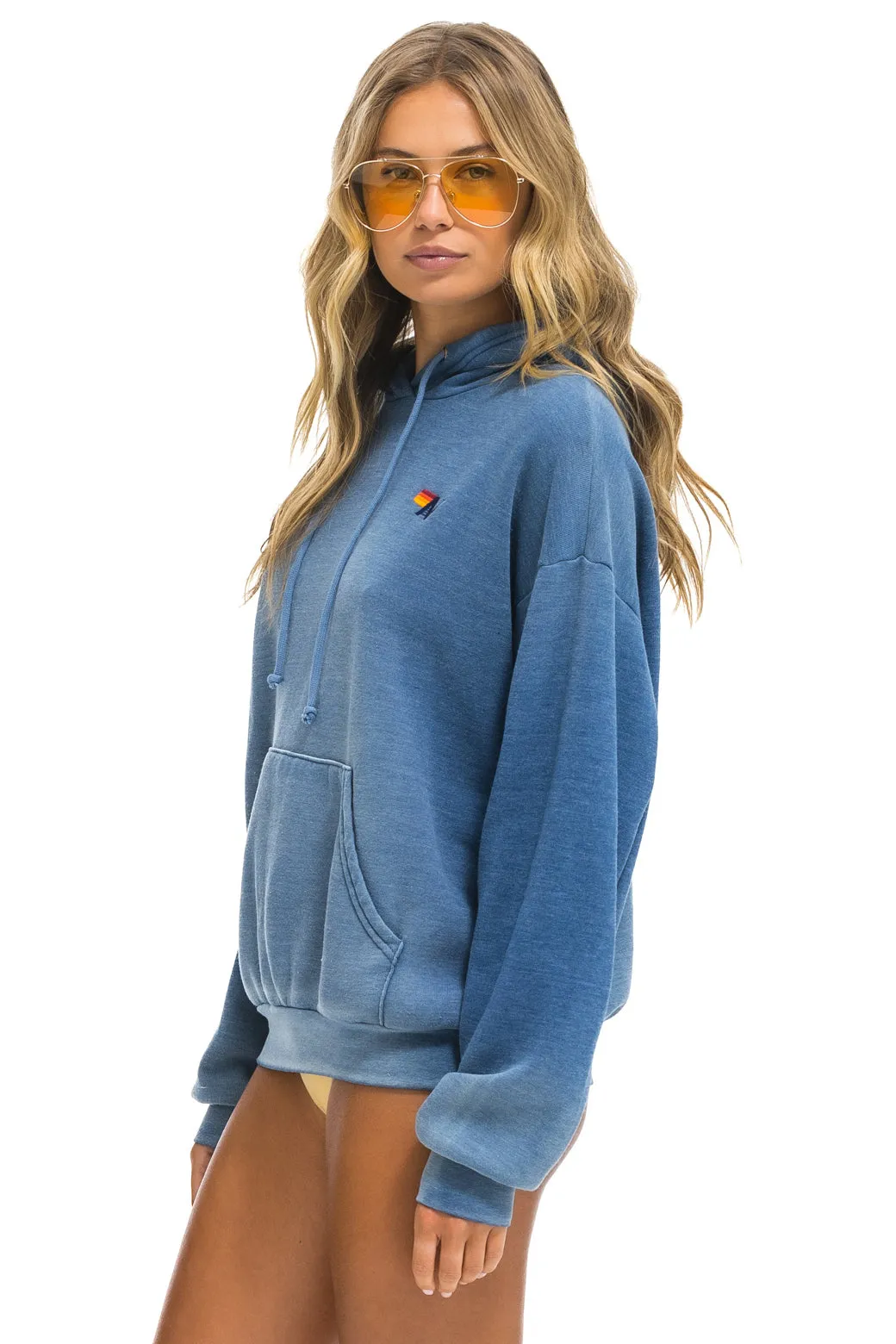 ESSENTIAL RELAXED PULLOVER HOODIE - FADED WATER sold by Aviator Nation product image thumbnail 5