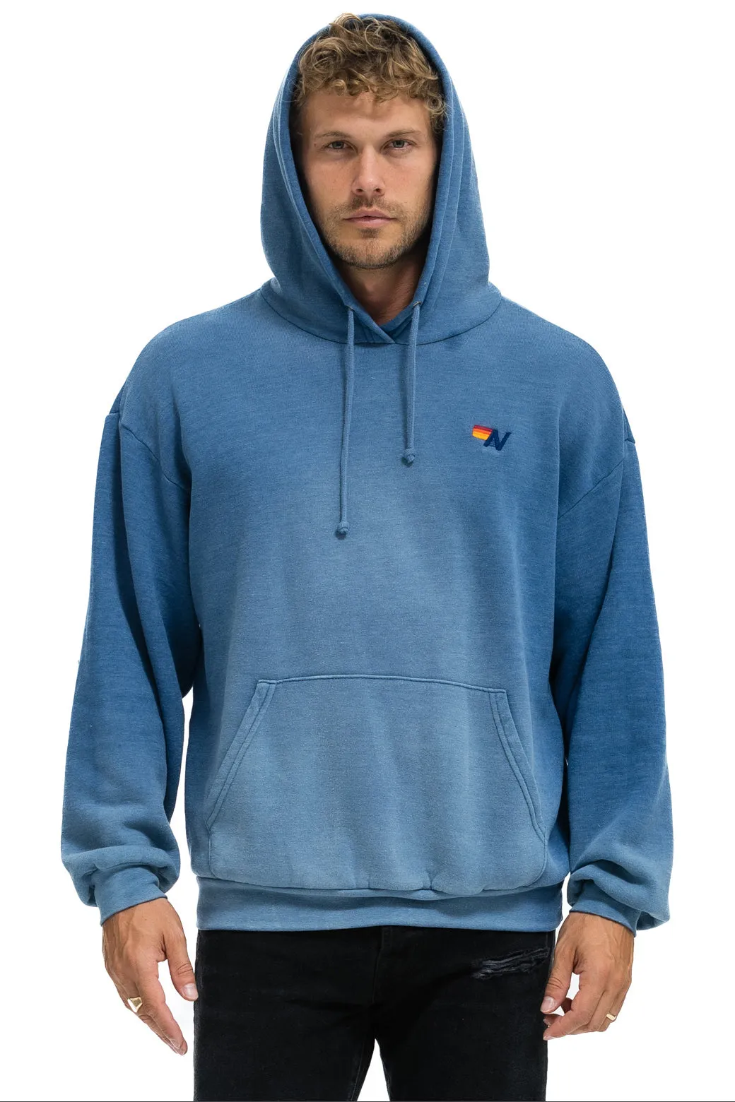 ESSENTIAL RELAXED PULLOVER HOODIE - FADED WATER sold by Aviator Nation product image thumbnail 2