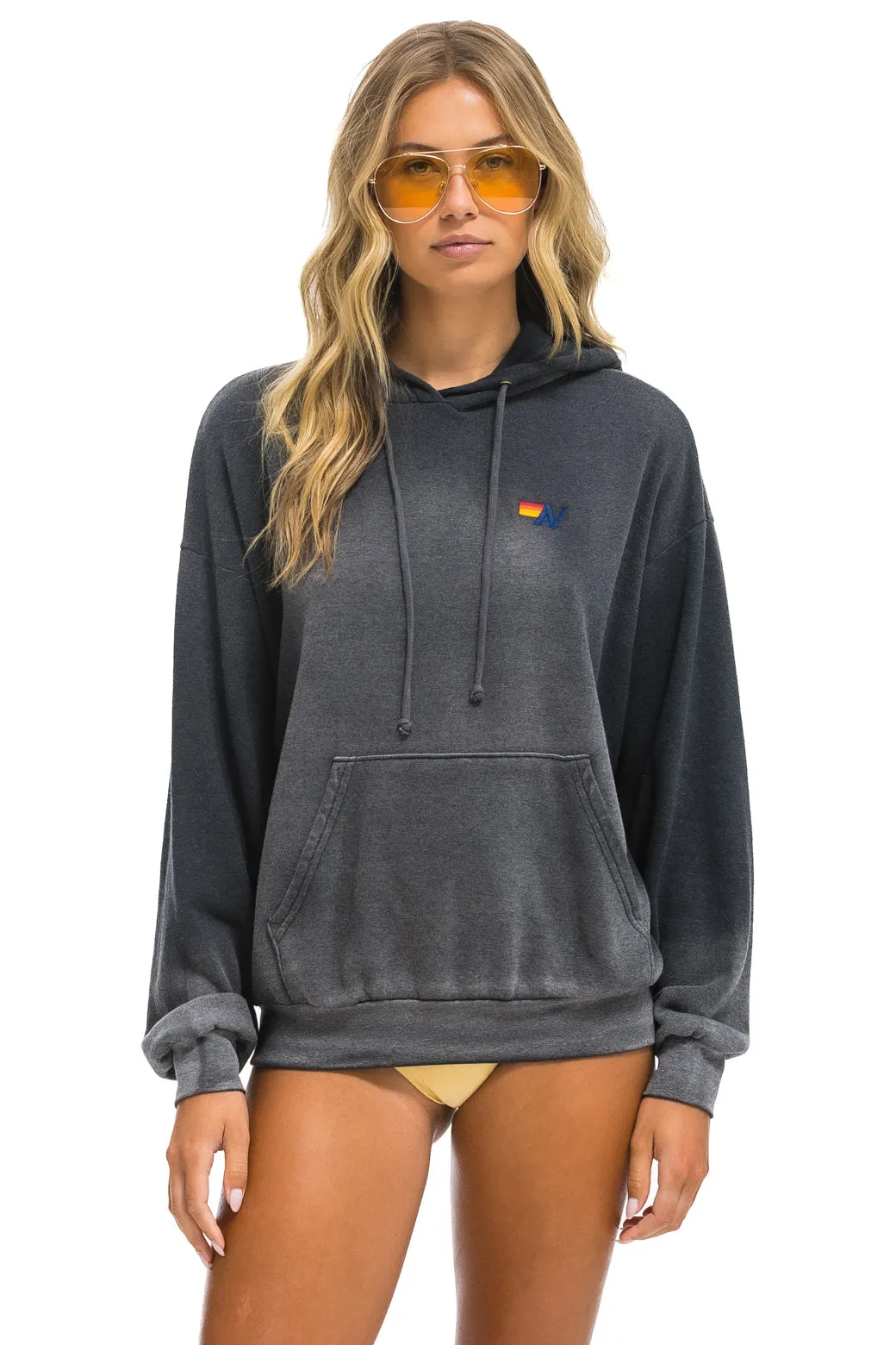 ESSENTIAL RELAXED PULLOVER HOODIE - FADED SMOKE sold by Aviator Nation product image thumbnail 3