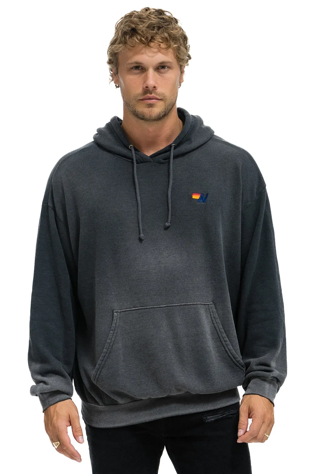 ESSENTIAL RELAXED PULLOVER HOODIE - FADED SMOKE sold by Aviator Nation product image thumbnail 4
