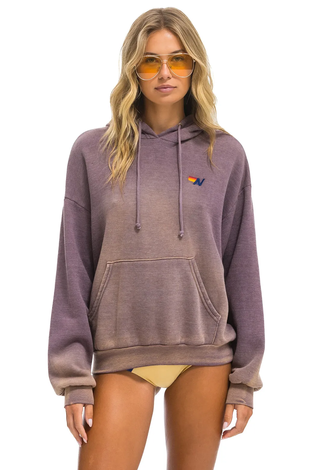 ESSENTIAL RELAXED PULLOVER HOODIE - FADED MOCHA sold by Aviator Nation product image thumbnail 3