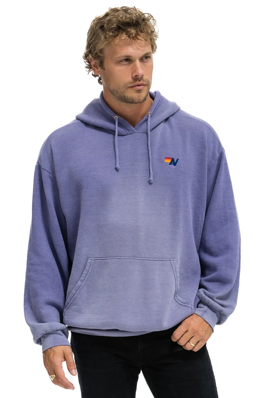 ESSENTIAL RELAXED PULLOVER HOODIE - FADED GRAPE sold by Aviator Nation product image thumbnail 4