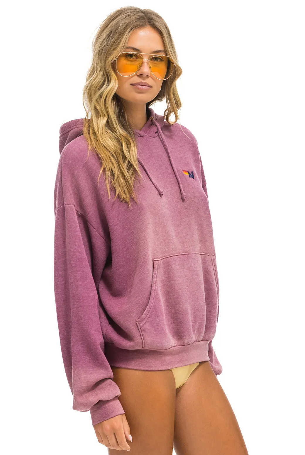 ESSENTIAL RELAXED PULLOVER HOODIE - FADED BERRY sold by Aviator Nation product image thumbnail 5
