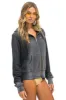 ESSENTIAL ZIP HOODIE - FADED SMOKE sold by Aviator Nation