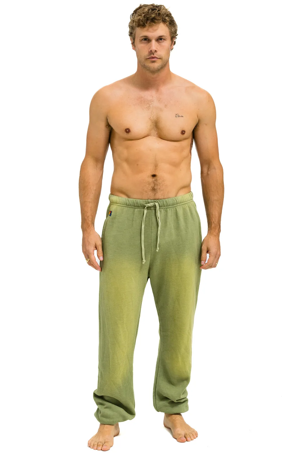 ESSENTIAL SWEATPANTS - FADED ARMY sold by Aviator Nation