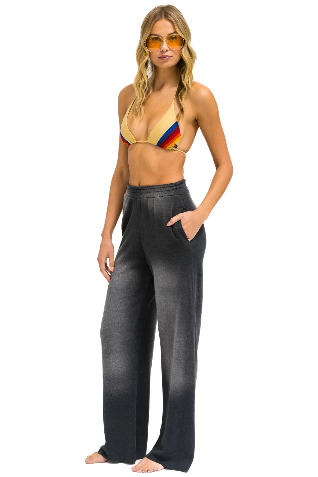 ESSENTIAL WIDE LEG POCKET SWEATPANTS - FADED SMOKE sold by Aviator Nation product image thumbnail 3