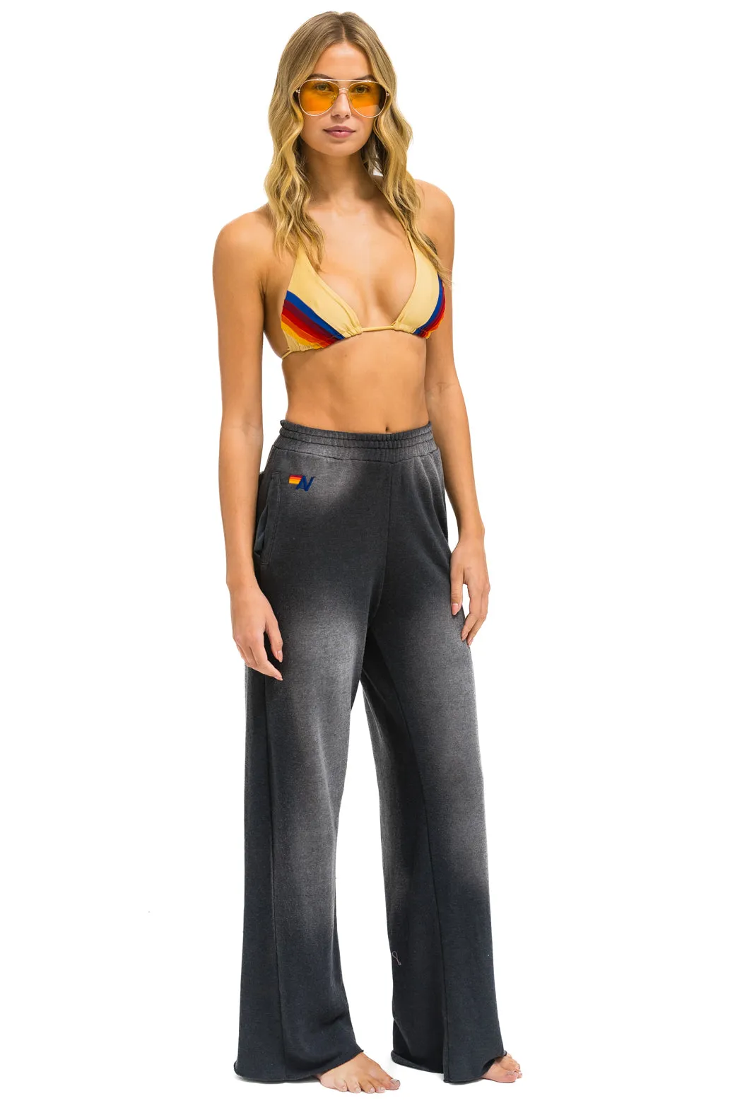 ESSENTIAL WIDE LEG POCKET SWEATPANTS - FADED SMOKE sold by Aviator Nation product image thumbnail 2