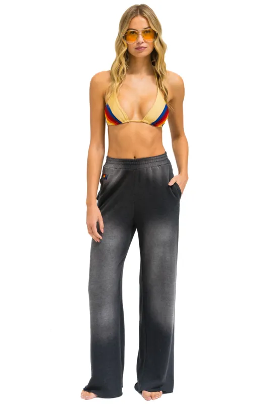 ESSENTIAL WIDE LEG POCKET SWEATPANTS - FADED SMOKE sold by Aviator Nation