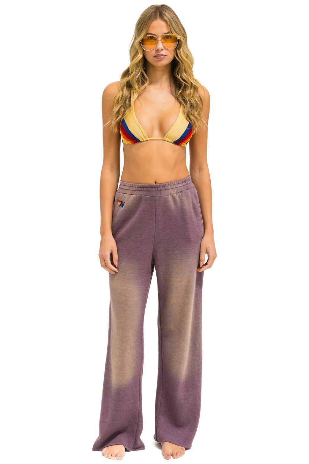 ESSENTIAL WIDE LEG POCKET SWEATPANTS - FADED MOCHA sold by Aviator Nation product image thumbnail 3