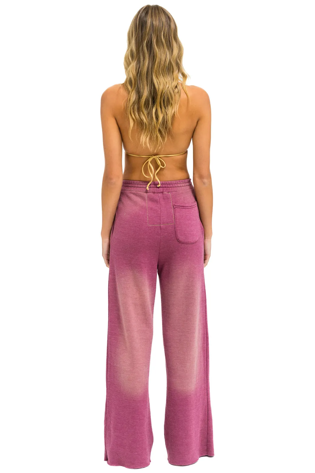 ESSENTIAL WIDE LEG POCKET SWEATPANTS - FADED BERRY sold by Aviator Nation product image thumbnail 5