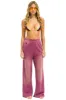 ESSENTIAL WIDE LEG POCKET SWEATPANTS - FADED BERRY sold by Aviator Nation