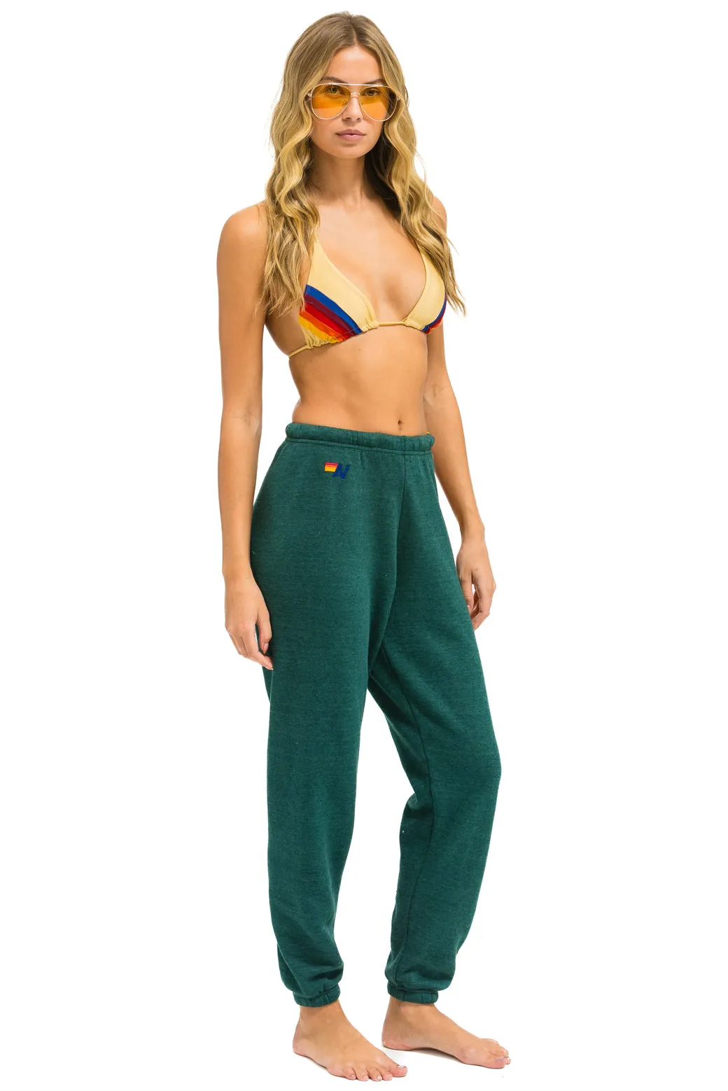 5 STRIPE SWEATPANTS - FOREST sold by Aviator Nation product image thumbnail 3