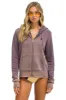 ESSENTIAL ZIP HOODIE - FADED MOCHA sold by Aviator Nation