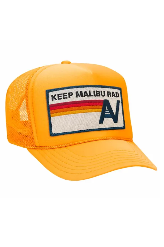 KEEP MALIBU RAD VINTAGE TRUCKER HAT sold by Aviator Nation