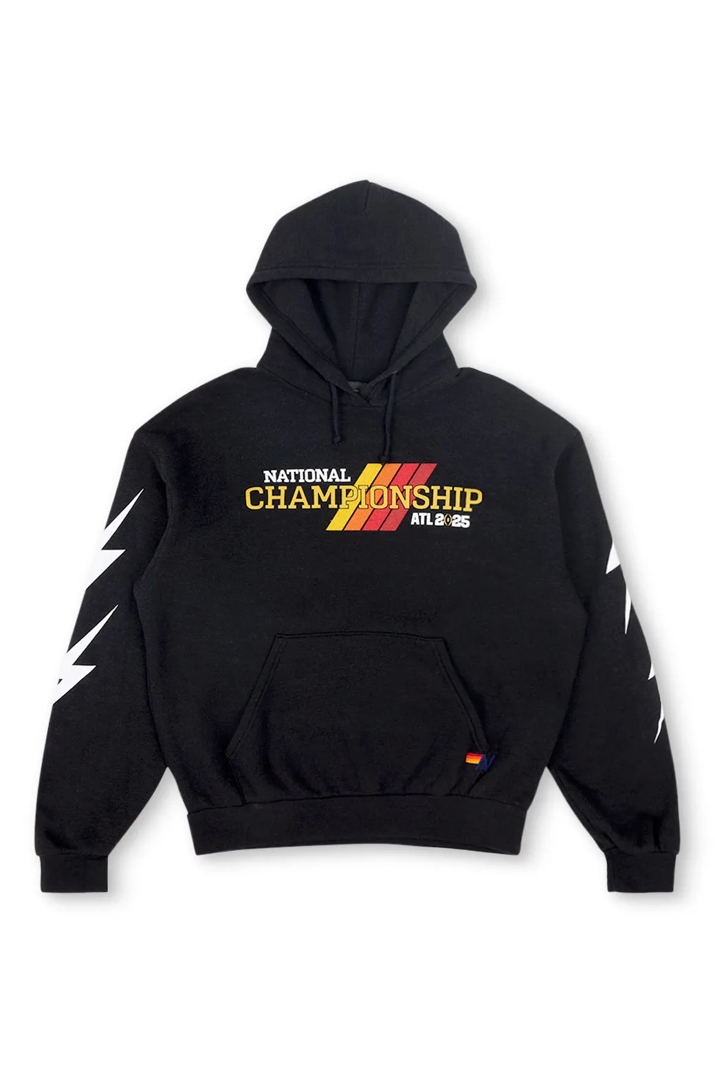 CFP NATIONAL CHAMPIONSHIP 2025 UNISEX RELAXED PULLOVER HOODIE - BLACK sold by Aviator Nation product image thumbnail 5
