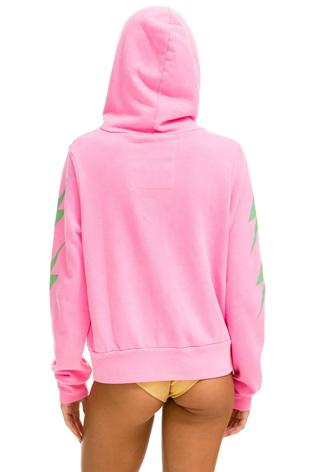 BOLT 4 ZIP HOODIE - NEON PINK // MINT sold by Aviator Nation product image thumbnail 5