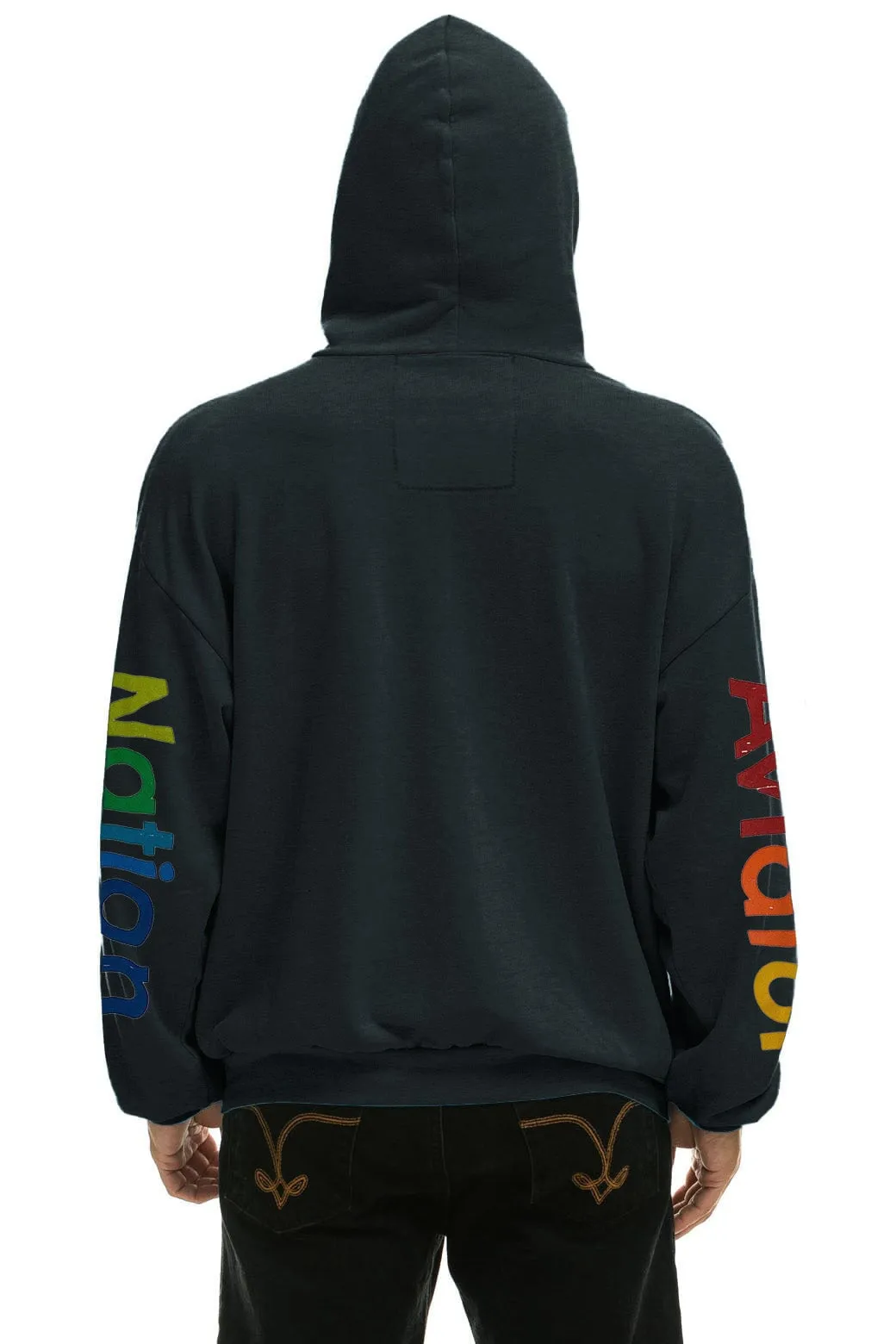AVIATOR NATION LA JOLLA RELAXED PULLOVER HOODIE - CHARCOAL sold by Aviator Nation product image thumbnail 4