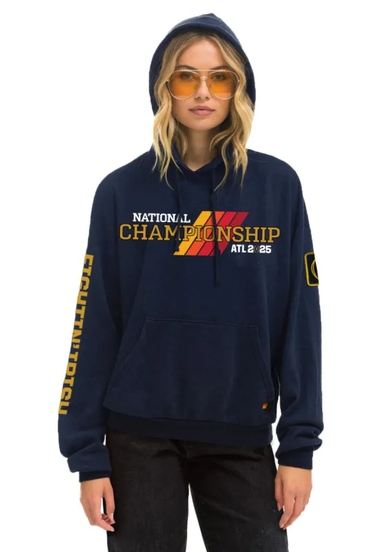 NOTRE DAME CFP 2025 UNISEX RELAXED PULLOVER HOODIE - NAVY sold by Aviator Nation