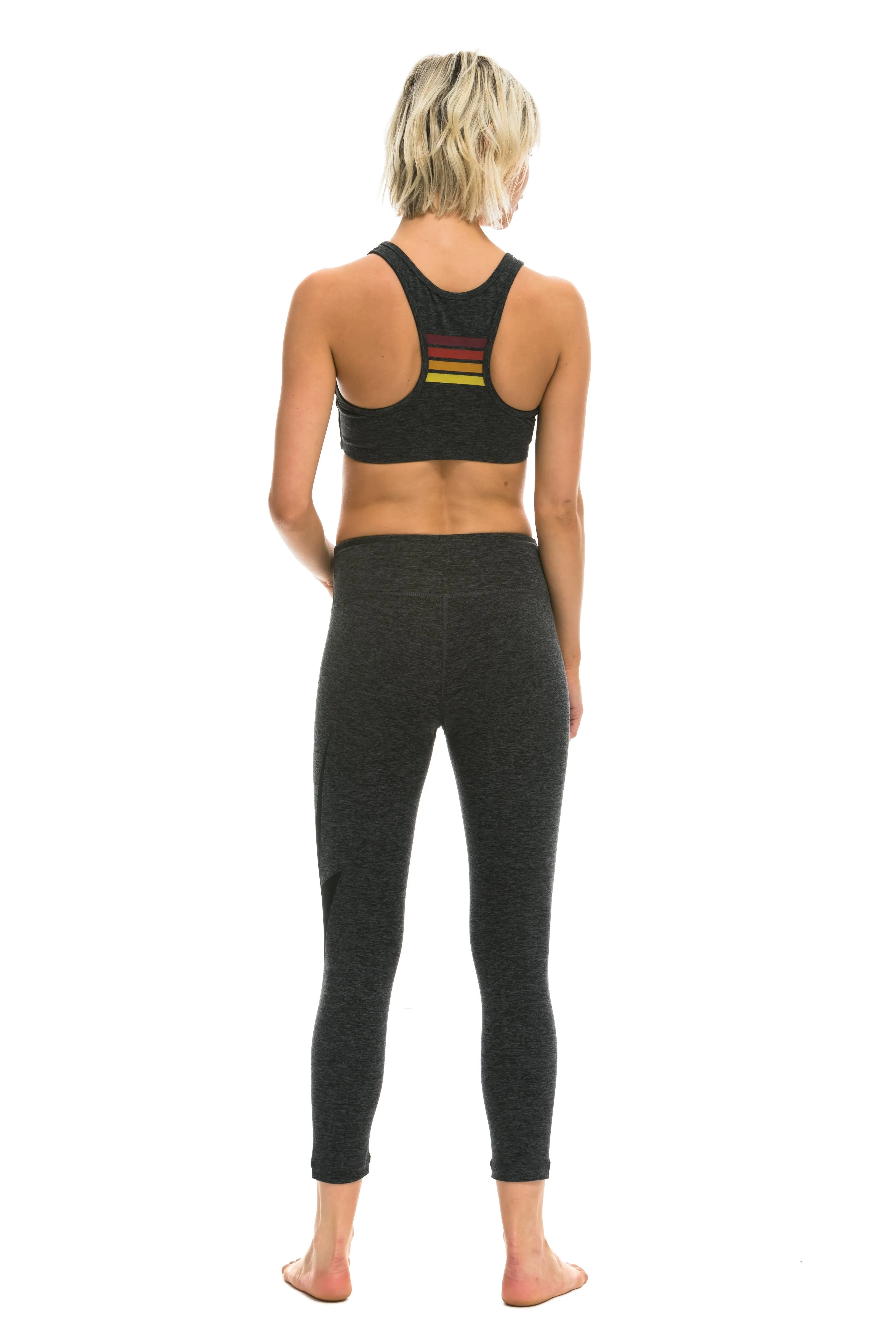 BOLT CROP LEGGINGS - CHARCOAL sold by Aviator Nation product image thumbnail 3