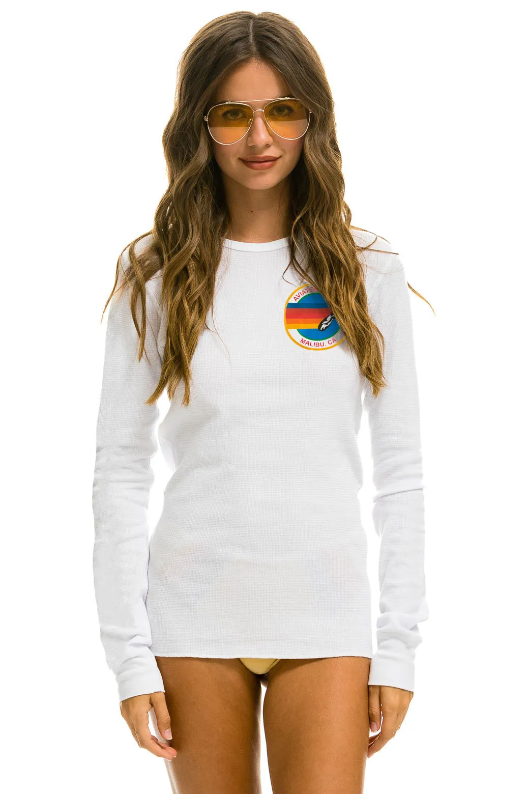 AVIATOR NATION MALIBU THERMAL - WHITE sold by Aviator Nation
