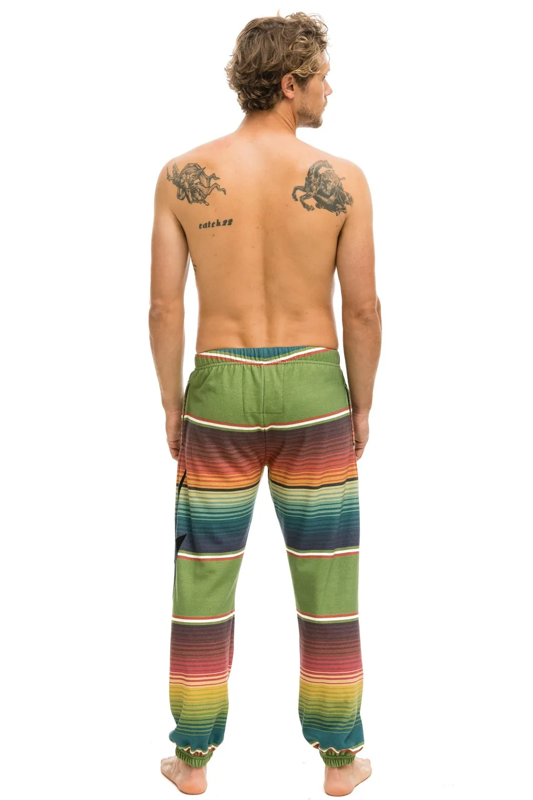 TULUM BOLT STITCH SWEATPANTS - JUNGLE GREEN sold by Aviator Nation product image thumbnail 2