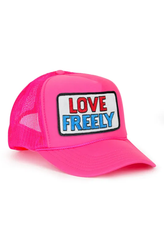 LOVE FREELY - TRUCKER HAT made by Aviator Nation