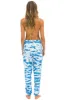 HAND DYED SWEATPANTS - TIE DYE BLUE sold by Aviator Nation