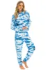 HAND DYED SWEATPANTS - TIE DYE BLUE sold by Aviator Nation
