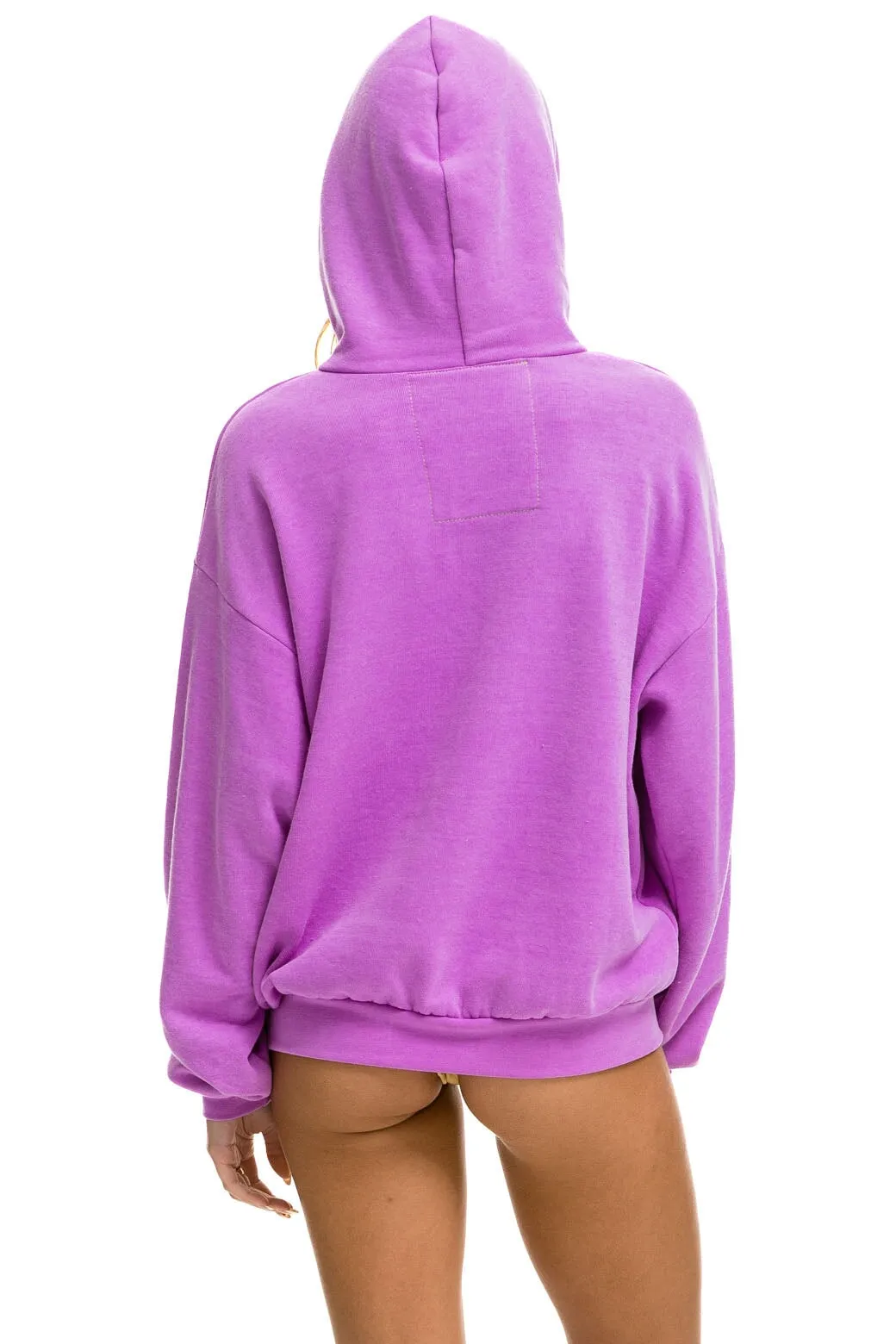 BOLT HEART PULLOVER RELAXED HOODIE - NEON PURPLE sold by Aviator Nation product image thumbnail 2