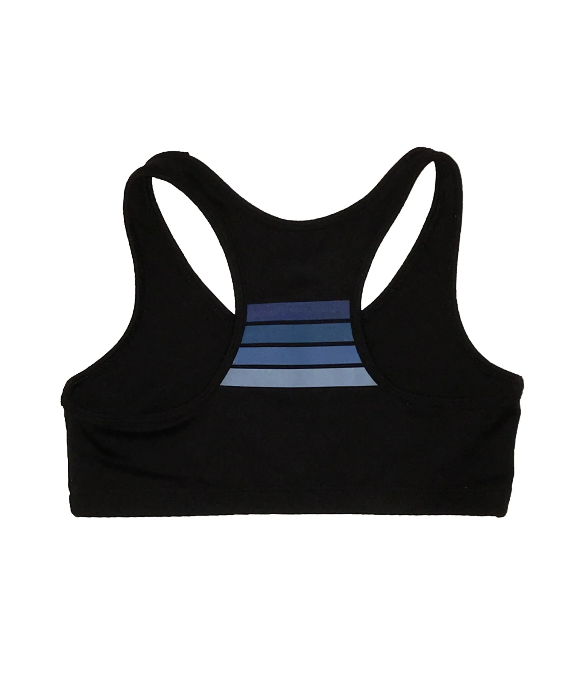 BOLT SPORTS BRA - BLACK // BLUE STRIPES sold by Aviator Nation product image thumbnail 2