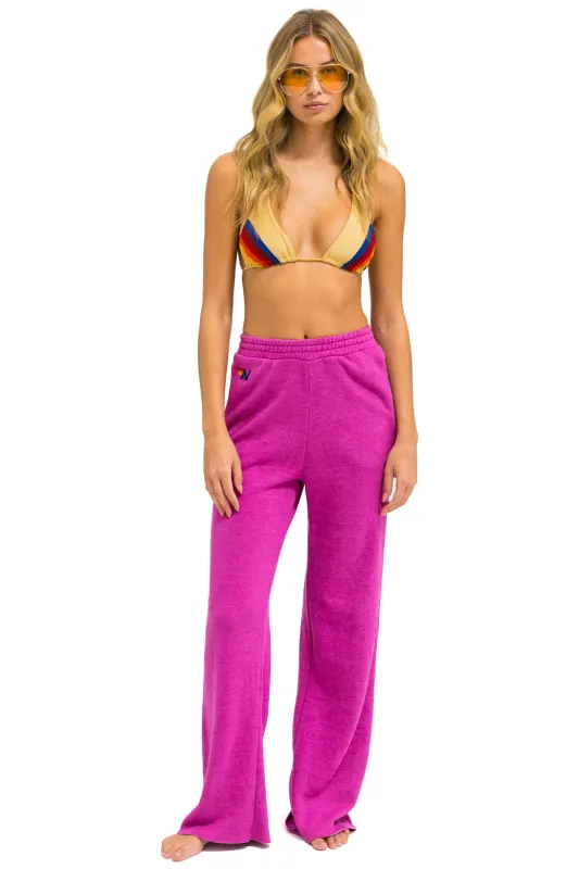 WIDE LEG POCKET SWEATPANTS - MAGENTA sold by Aviator Nation